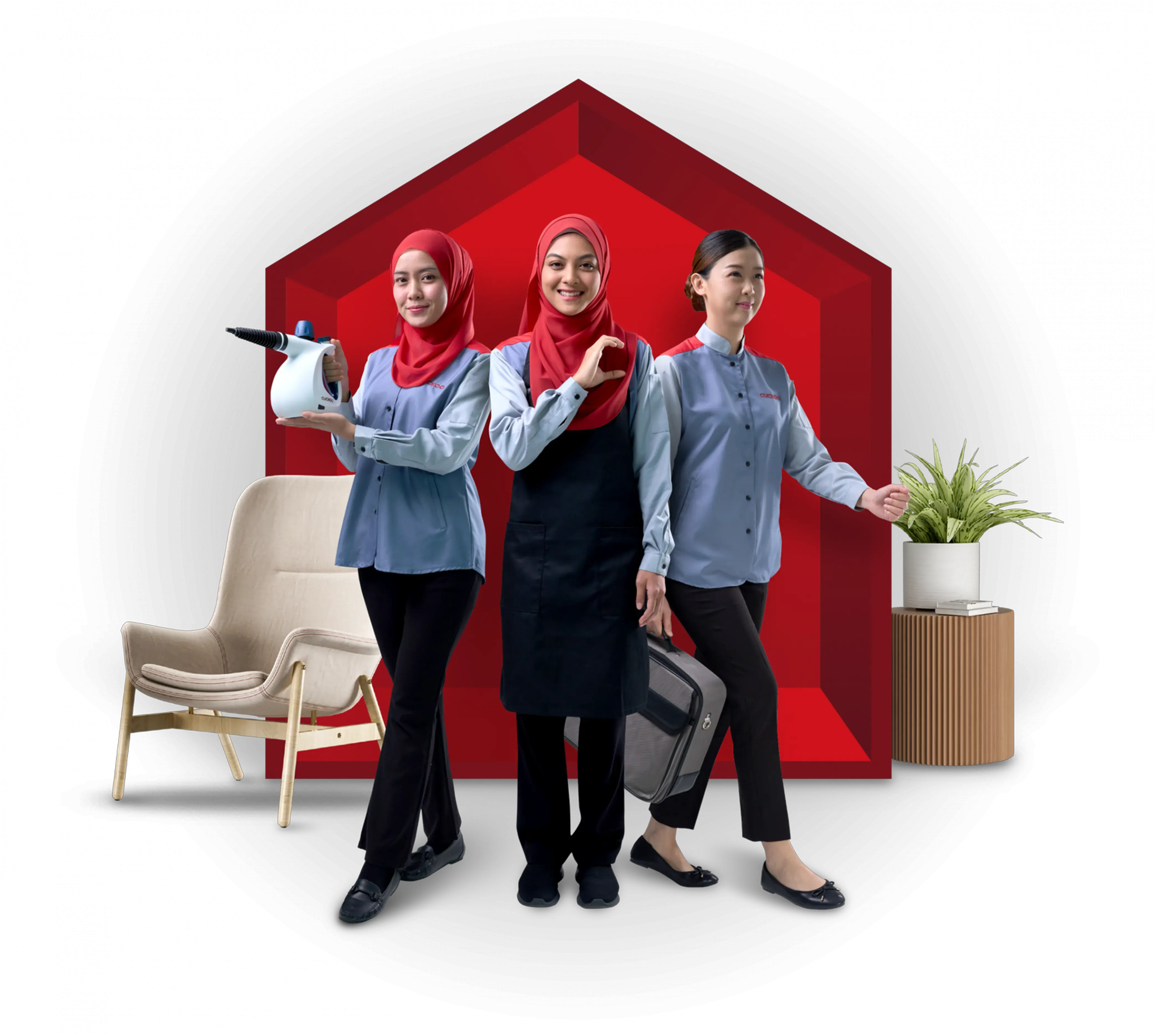 CUCKOO+ Care Service team for INDUCTWO service